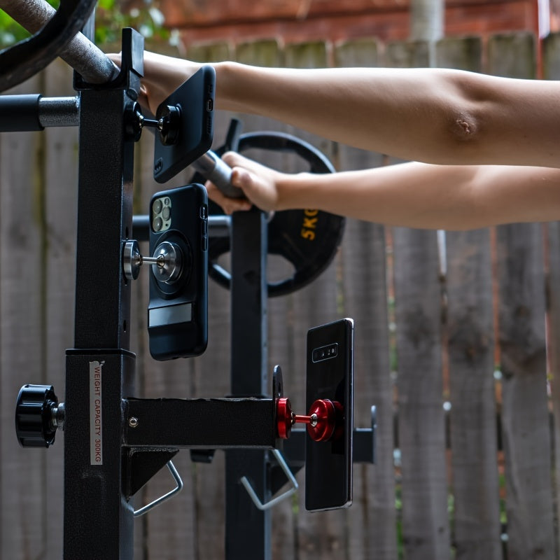 Magnetic Phone Holder for Gym and Vehicle Aluminum Alloy 360° Rotation