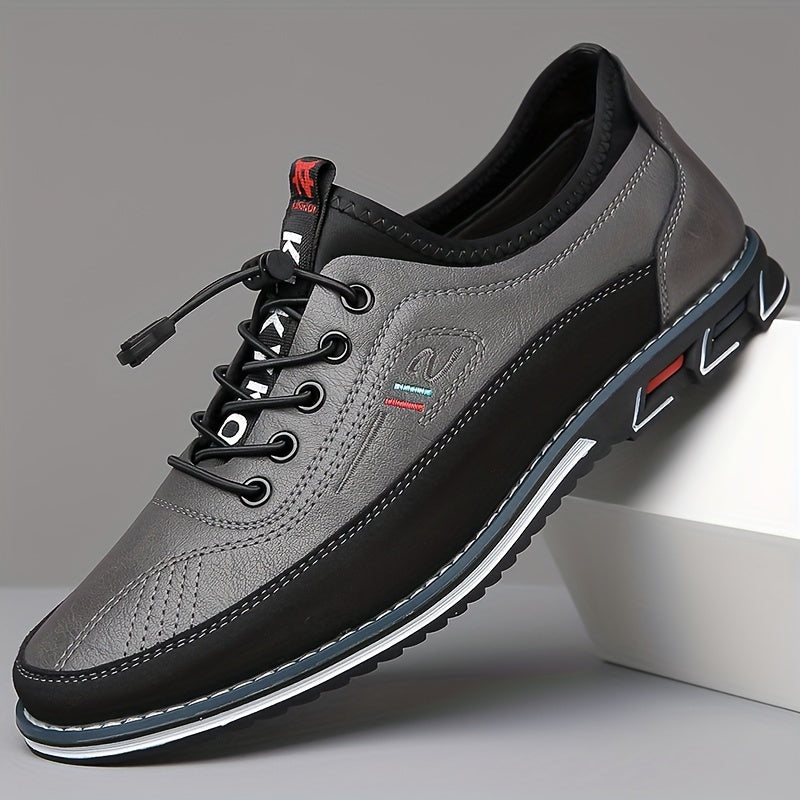 Men's Plus Size Color Block Casual Walking Shoes Non-Slip Rubber Sole