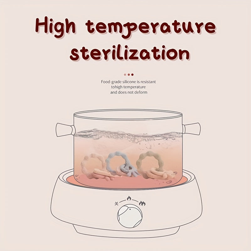 Baby Teething Toy Chewable Whale-Shaped Soothing Toy for Babies 0-3 Years