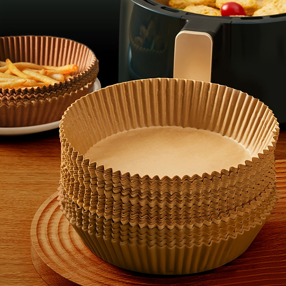 Paquete de 50/100 papeles de horno antiadherentes para hornear en freidora de aire