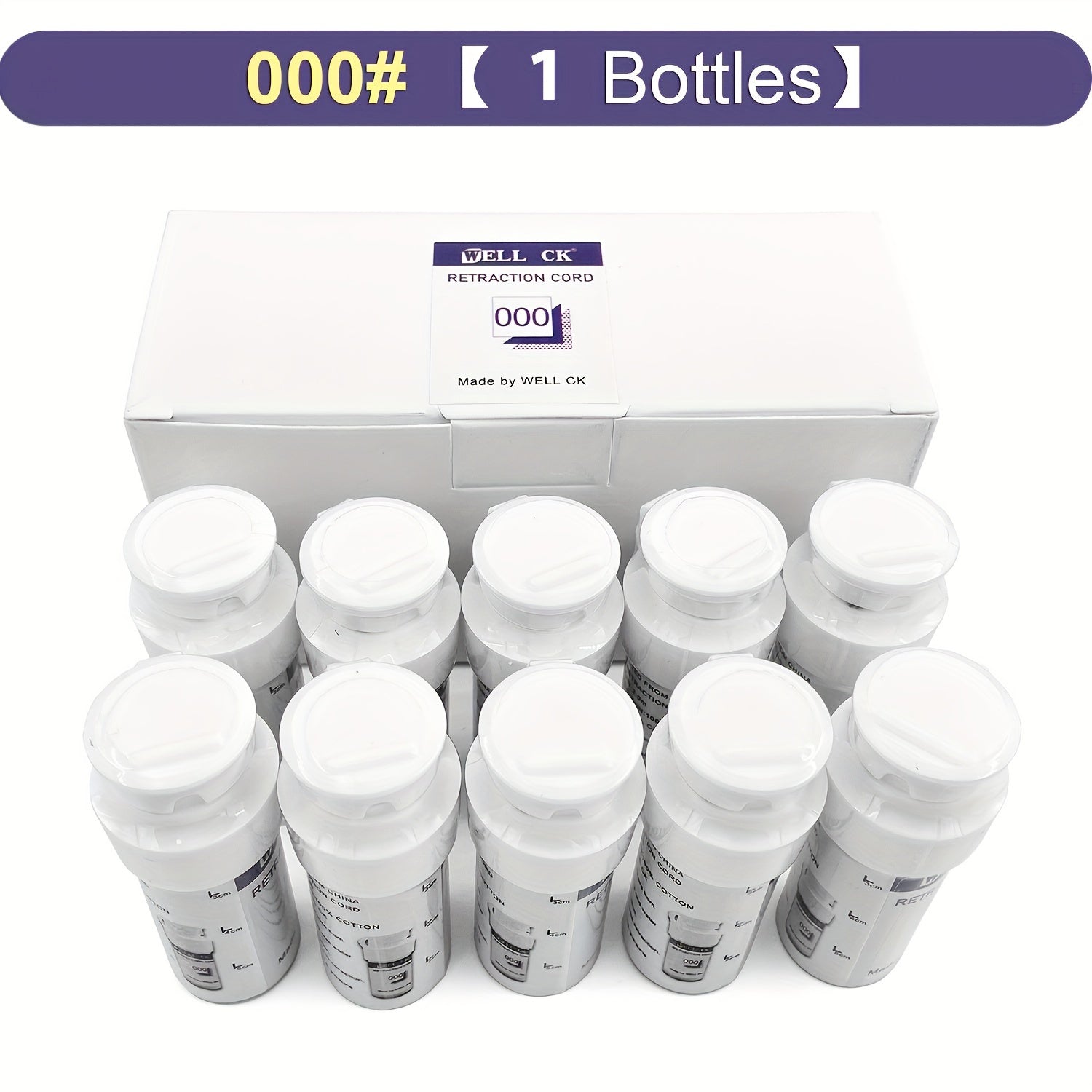 Unscented Dental Gingival Retraction Cord Cotton Thread Sizes 0-2