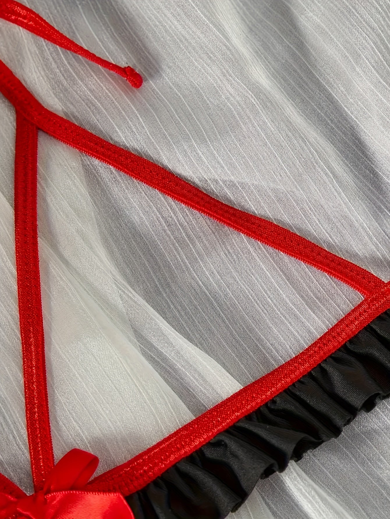 Naughty Maid Nurse Lingerie Costume with Hat for Adults