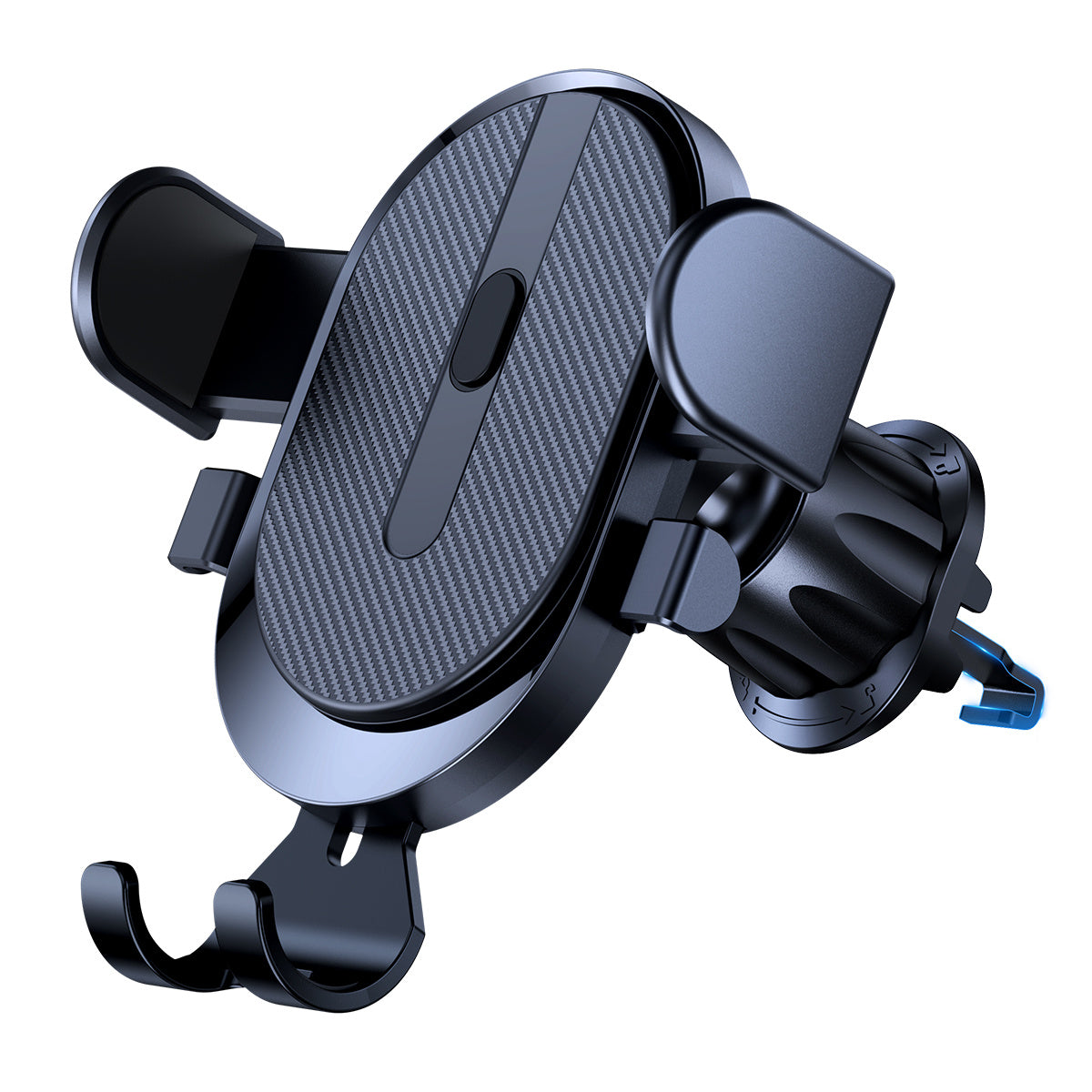 Soporte universal para teléfono de coche con bloqueo automático y clip para rejilla de ventilación
