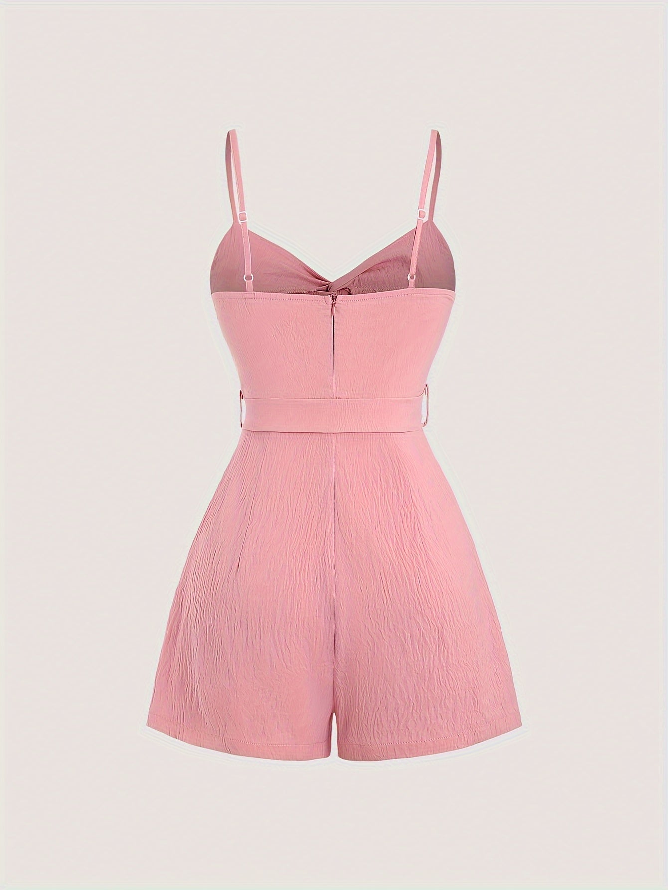 Kattalar uchun polyesterli kombinezon, old qismida bog'lam va spaghetti strap bilan, nafis uslub