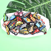 Unisex Plastic Shoe Charms Set Aircraft Transportation Decor 21pcs