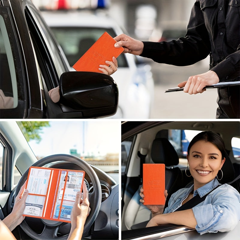 Universal avtomobil ro‘yxatga olish va sug‘urta kartasi tutgichi bilan qulay kirish tashkilotchisi