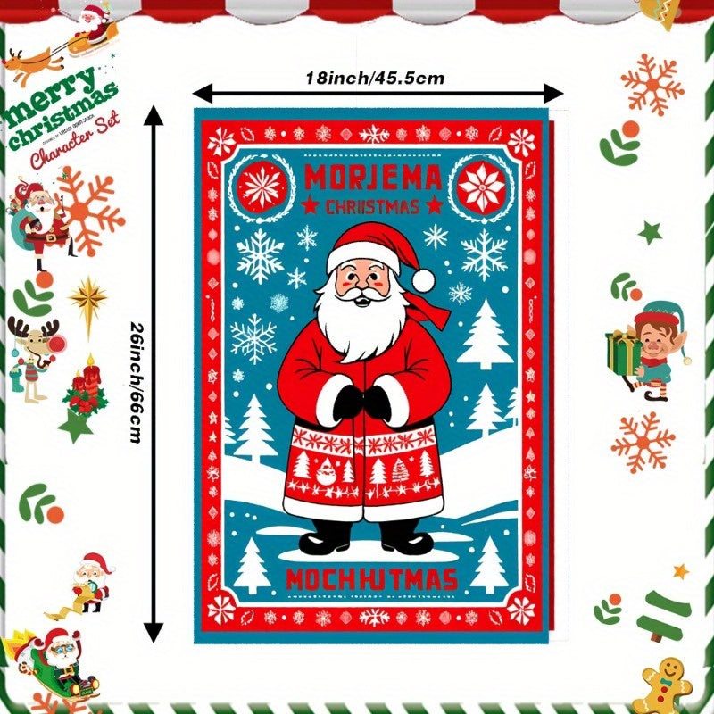 Set of 2 Christmas Wintertime Kitchen Towels 18x26 Inches Soft Festive Decor