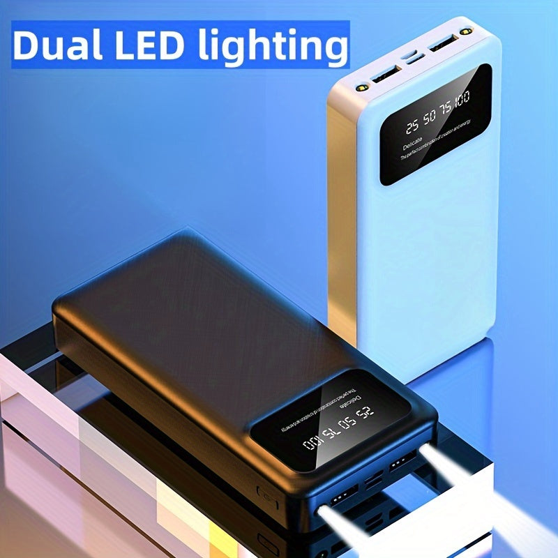 Portable Power Bank with USB Type-C Rechargeable Lithium Battery
