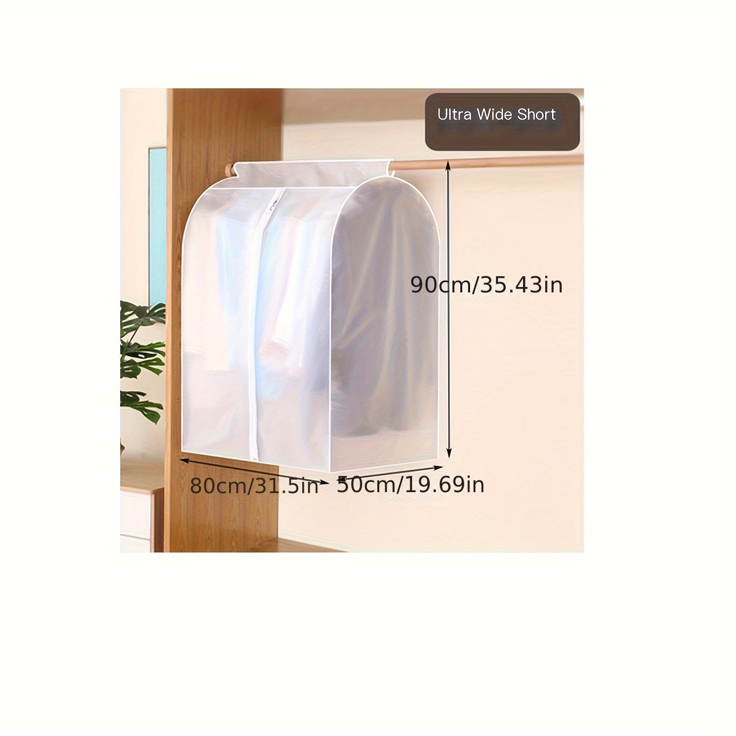 Funda de polvo para prendas duradera de 1 pieza para camisas, vestidos y abrigos