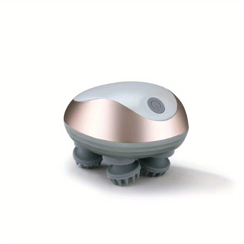 To‘g‘ri barmoqni taqlid qiluvchi 4 ta silikon massaj boshiga ega mushuklar va itlar uchun mo‘ljallangan uy hayvonlari bosh massajchisi.