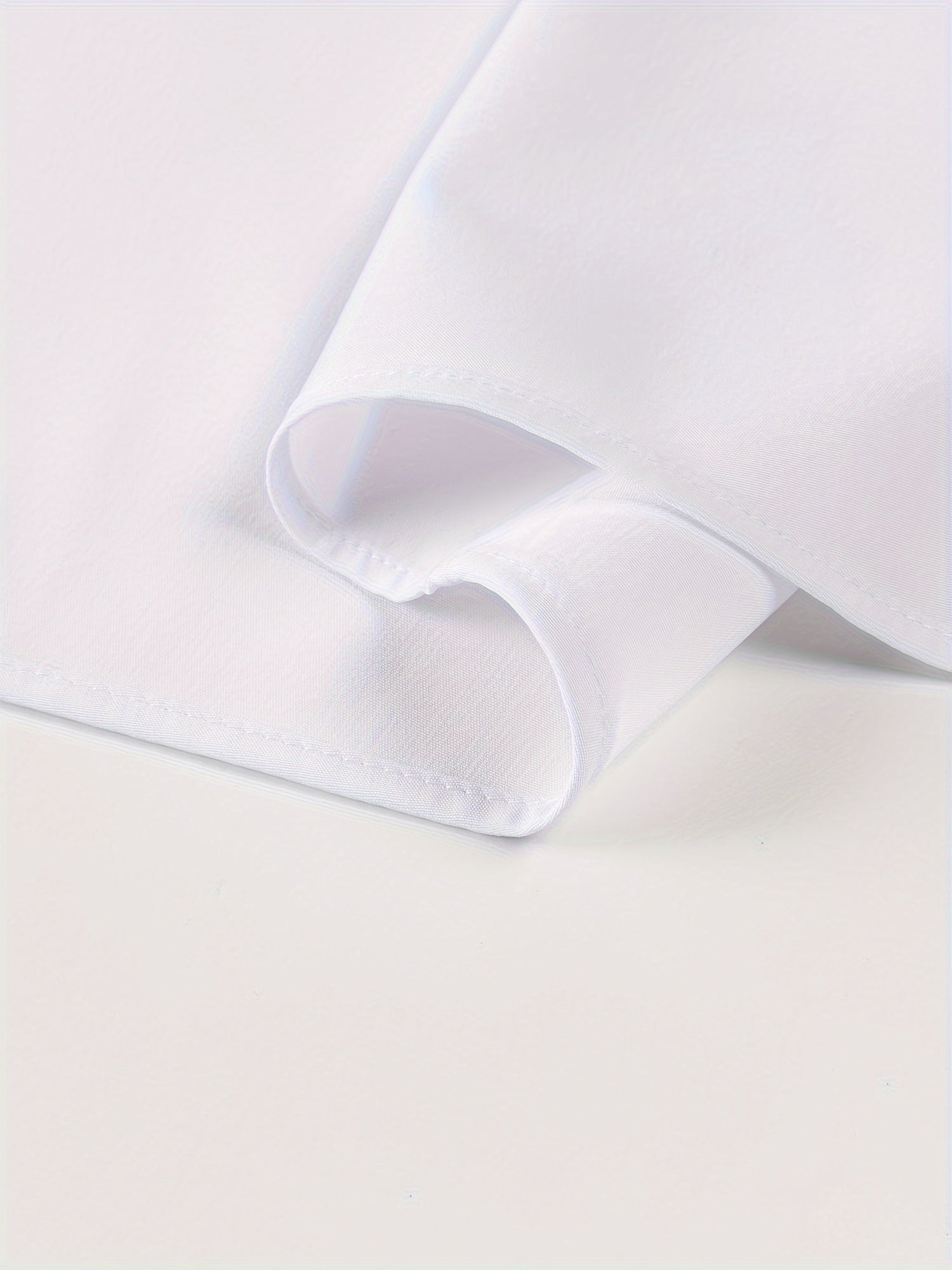 Men's Black Long Sleeve Shirt with Lapel Collar Polyester Stretch Regular Fit for Casual Business