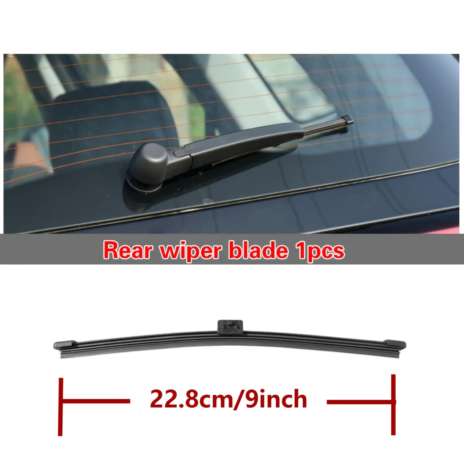 Universal Windshield Wiper Blades - Durable Rubber, Easy Install, Set of 3