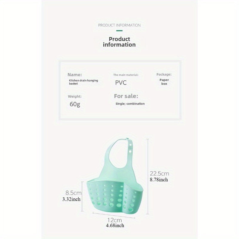 Synthetic Resin Sink Drain Rack Kit for Kitchen Organization and Pool Supplies