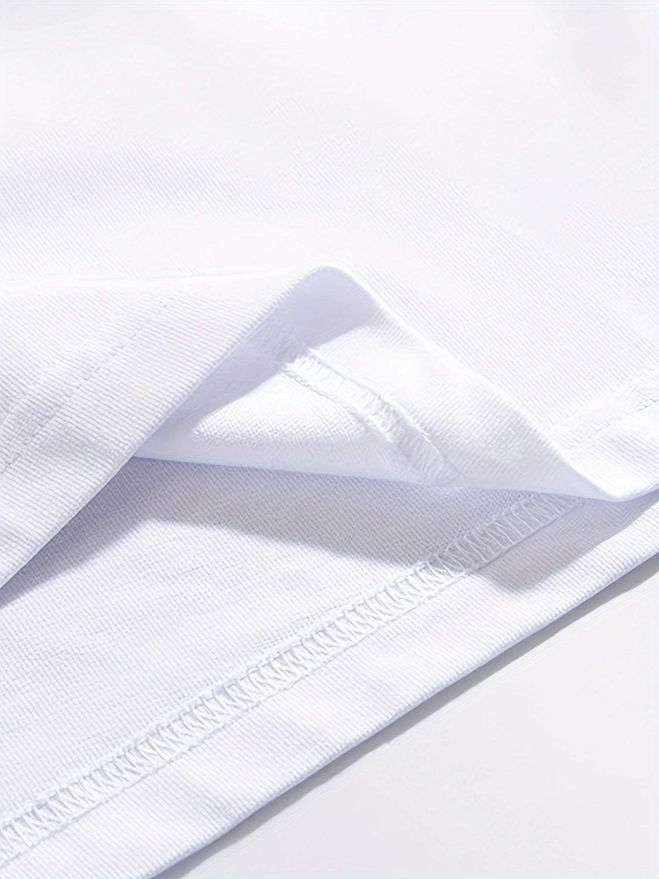 Men's Navy Blue Cotton Graphic T-Shirt with Red and White Stripes Casual Crew Neck Plus Size