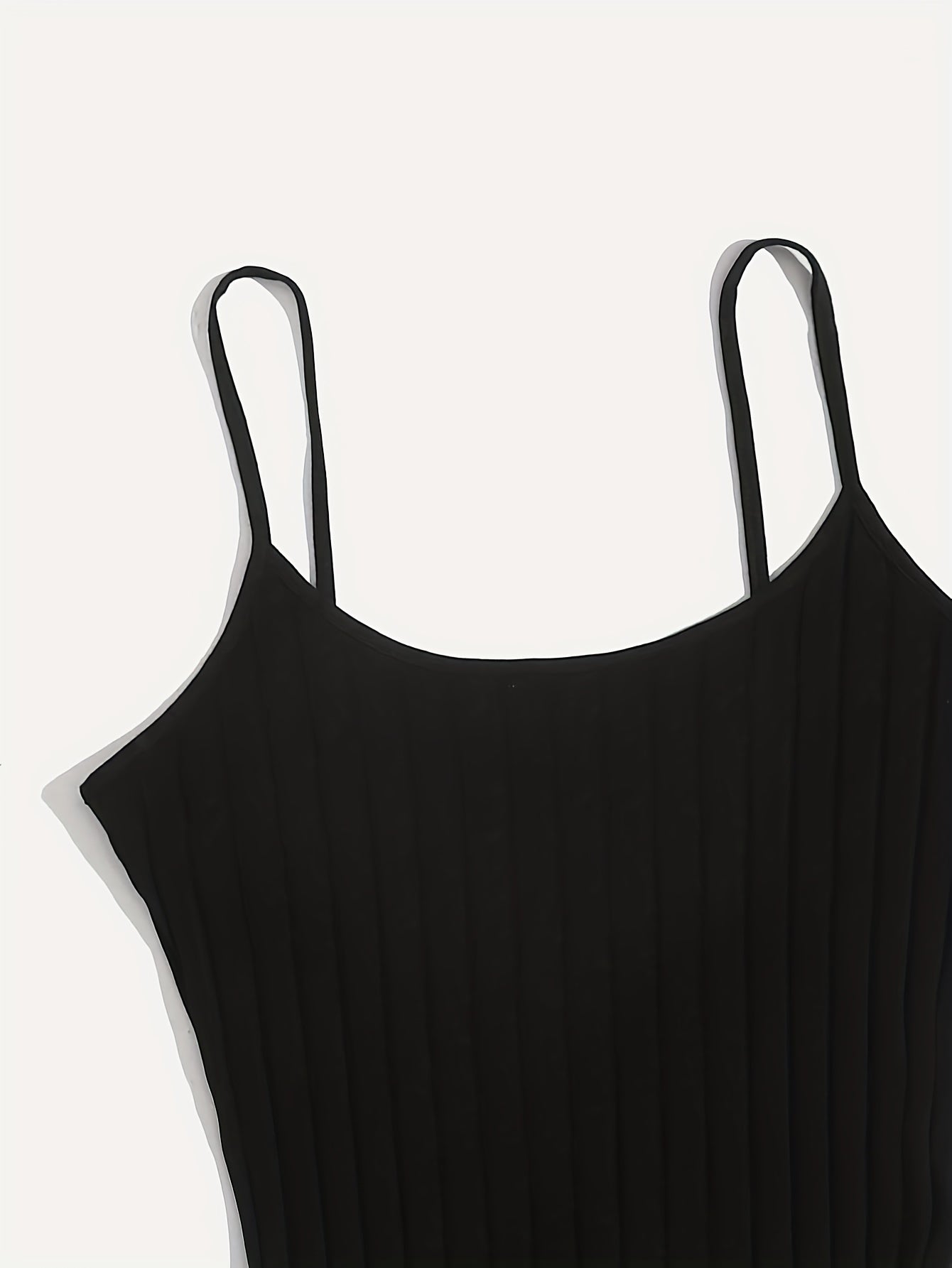 Vestidos de descanso de canalé para mujer de color sólido con cuello redondo y abertura, tejido de punto para todas las estaciones