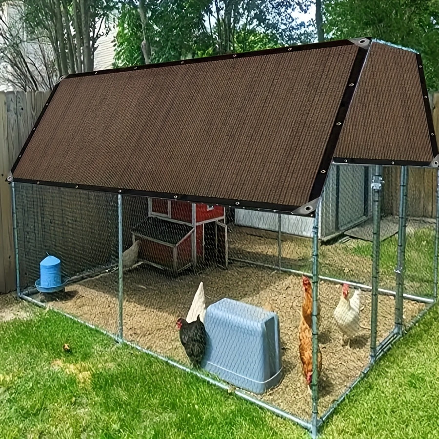 Outdoor Sunshade Waterproof Windproof UV Protection for Camping Picnic Brown