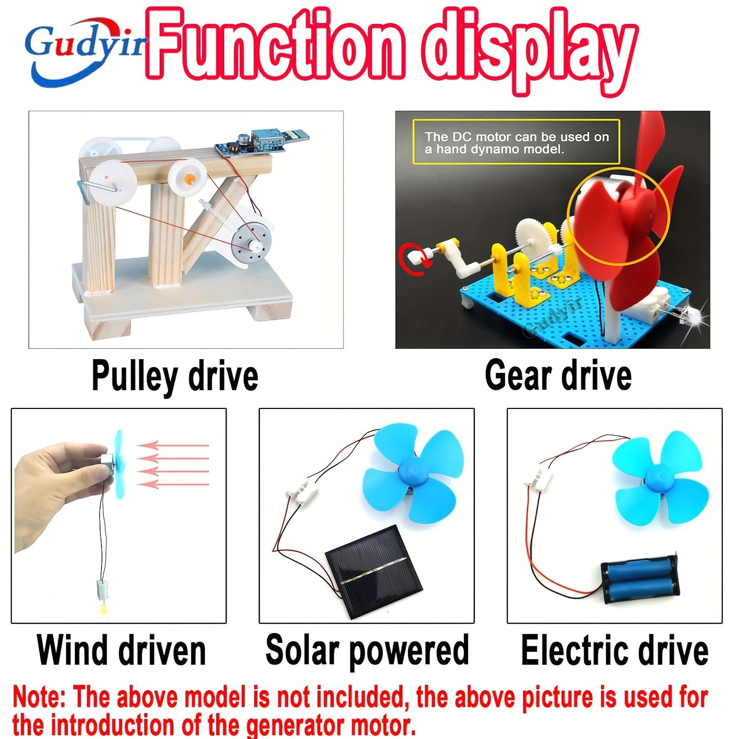 Мини-DC моторы 3В-6В, упаковка из 15 штук, для самодельных игрушек, ветряных турбин, ручных генераторов