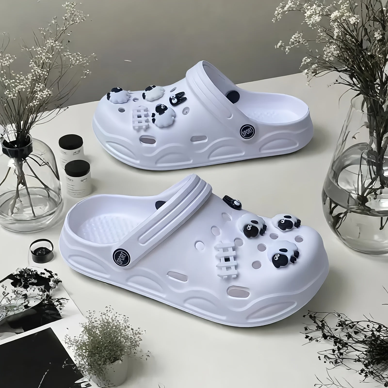 Women's EVA Flat Sole Farm Style Sandals Summer Garden Shoes