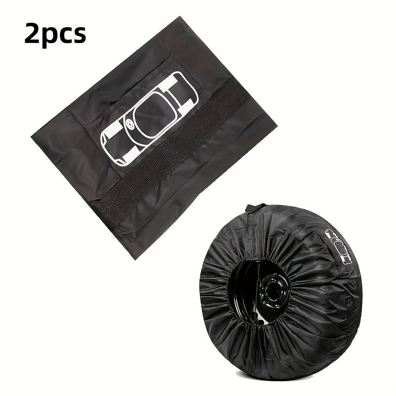 Cubierta de neumático de poliéster premium a prueba de polvo y nieve para almacenamiento de neumático de repuesto