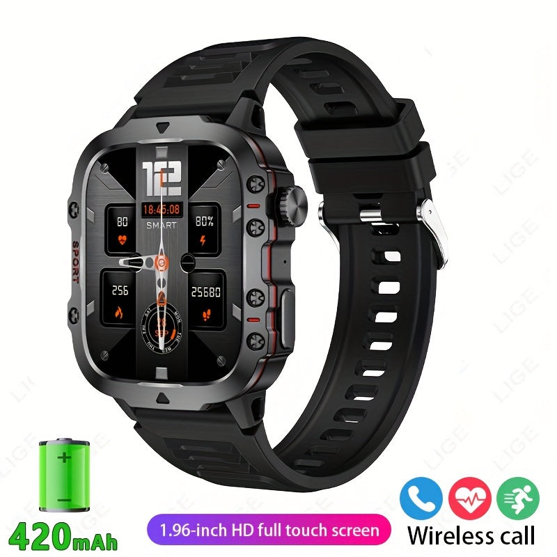 Large Screen Smartwatch 4.98cm Display 420mAh Battery Wireless Calling Sleep Tracking