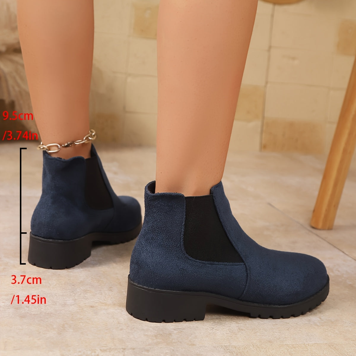 Women's Ankle Boots Retro Style Warm Flat Wide Width Shoes