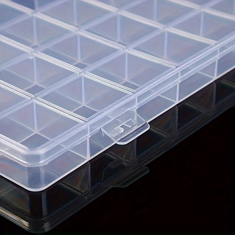 28 bo'lakli shisha zargarlik buyumlarini tashkil etuvchi quti, sirg'alar, uzuklar, tilla va hunarmandchilik uchun