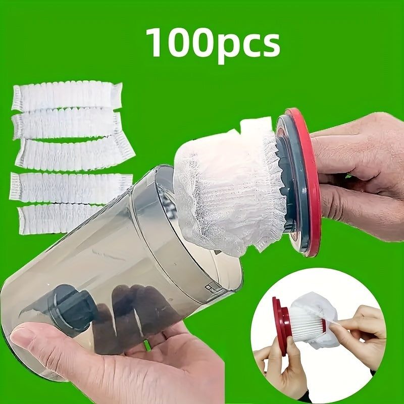 Universal No-woven Filtr Elementi uchun Elastik Qalinlashtirilgan Filtr Tarmog'i Qopqog'i Bir Martalik Qo'l Kichik Changyutgichda