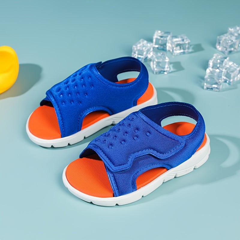 Kids Boys Open-Toe Mesh Sandals Lightweight Breathable All-Season Casual