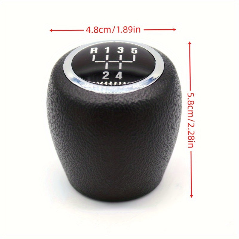 Manual Shift Knob ABS Plastic for Sedan Car 5/6 Speed MT Chrome Ring