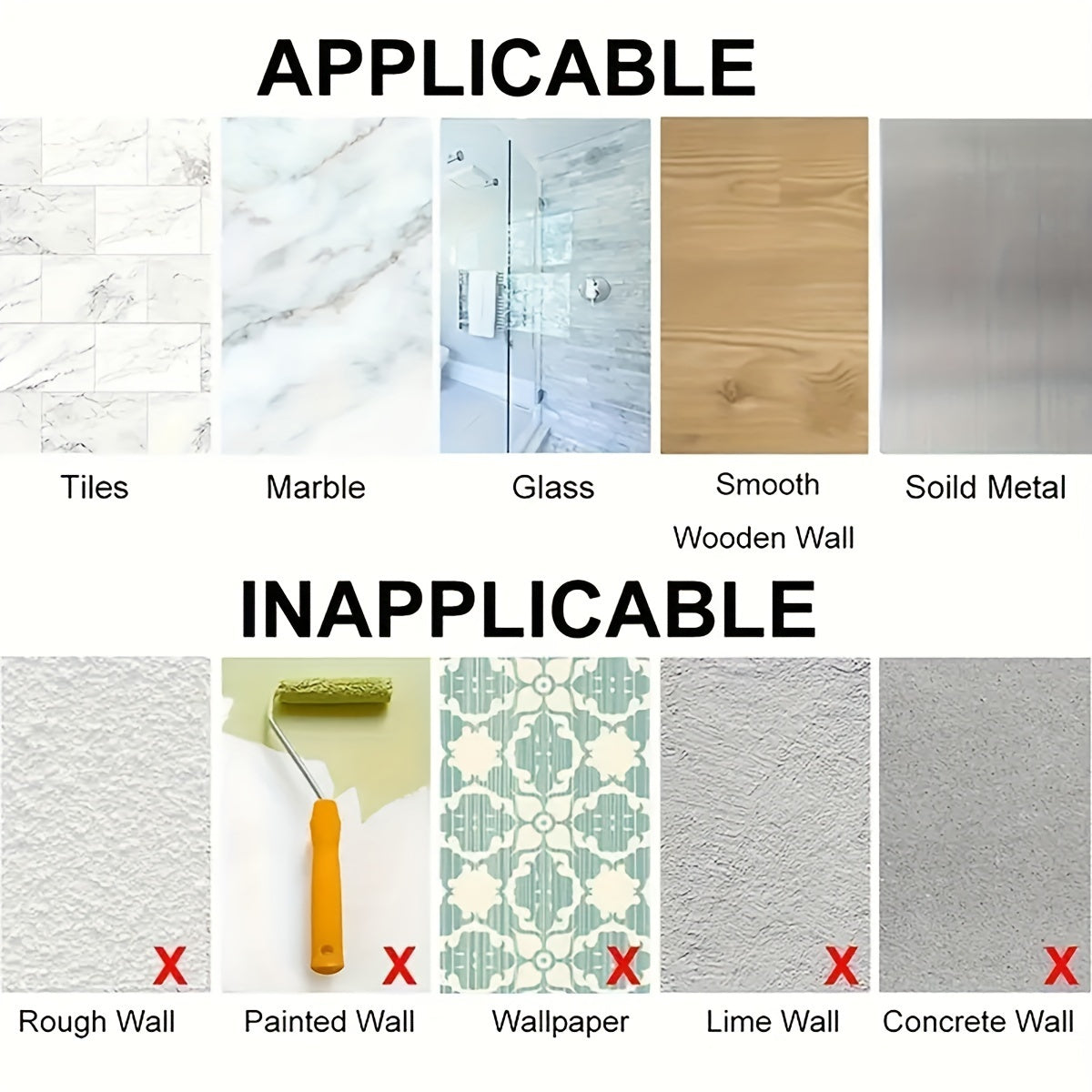 Zinapoyali burchakli dush javoni uchun zanglamaydigan po'latdan yasalgan saqlash tokchasi, oltin quvurlar bilan. Oson o'rnatish uchun muhrlangan stikerlar bilan birga keladi. Oq yoki qora rangda mavjud.