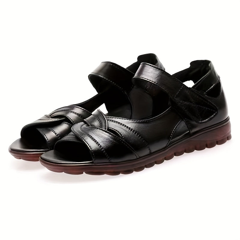 Women's Slip-On Flat Sandals Cushioned Breathable Summer Beach Shoes