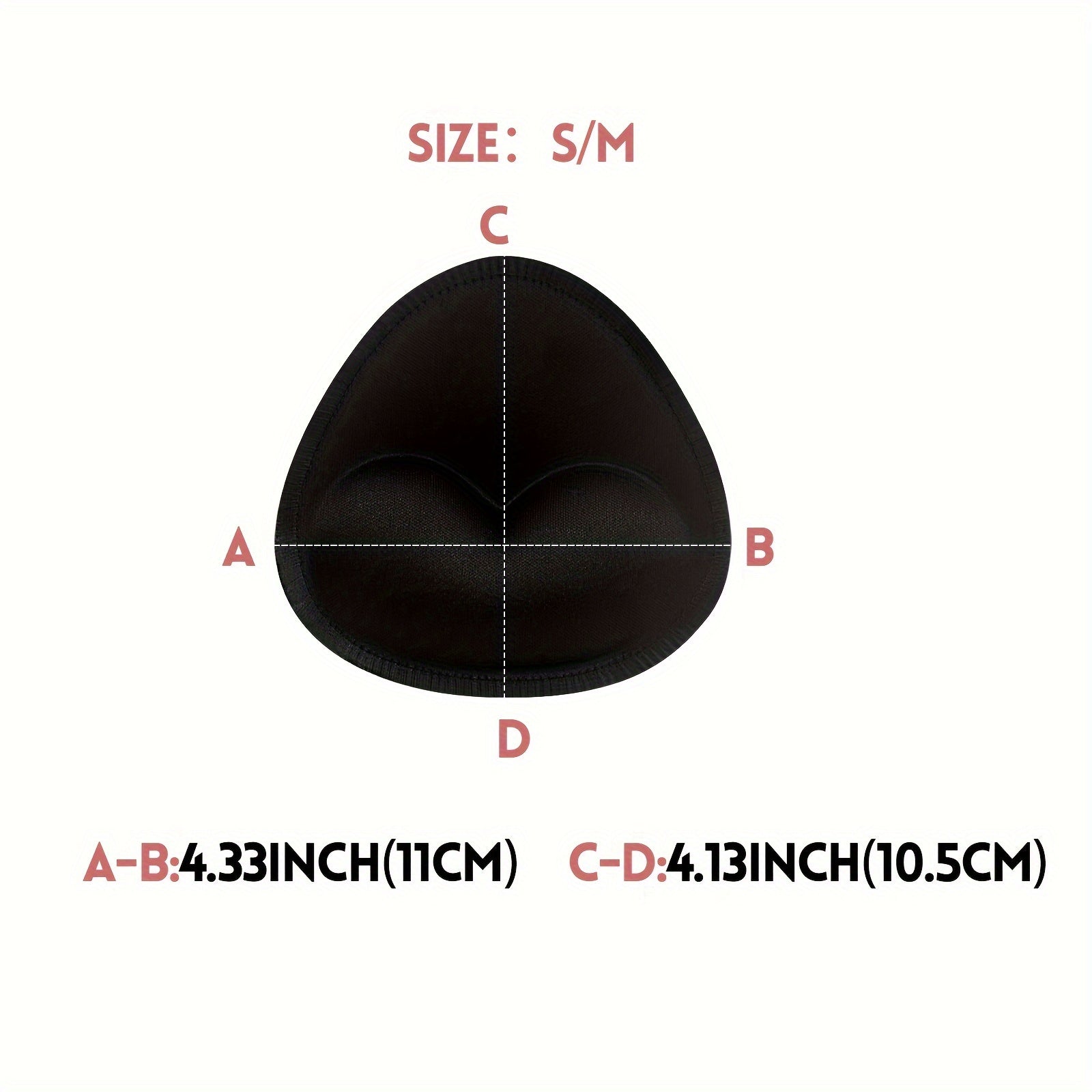 Two Pairs Reusable Bra Insert Pads for Enhancing Chest Discreetly