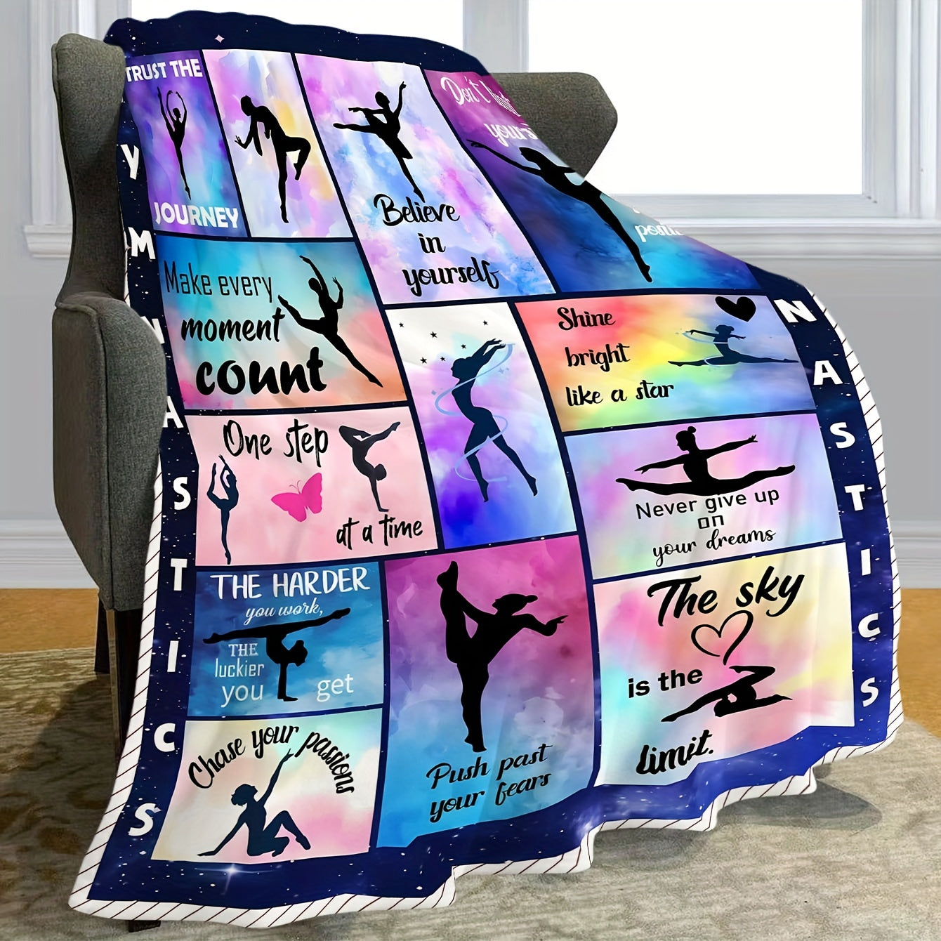 Kids Girls Boys Soft Flannel Blanket for Travel Sofa Bed Home Decor