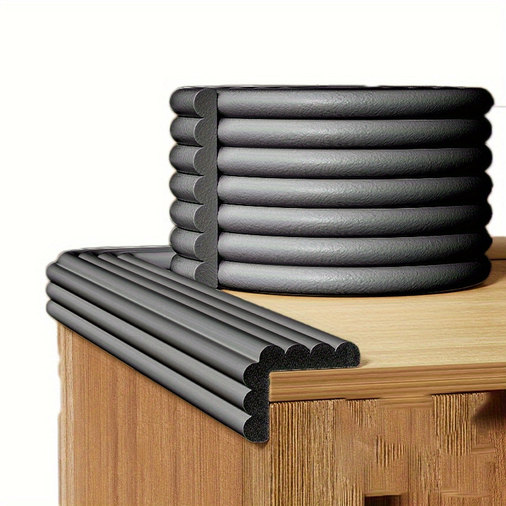 Soft Rubber Safety Edge Guard 198cm Wall Corner Protector Gray Pink Black