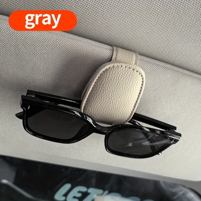 Universal Car Sun Visor Glasses Clip PVC Magnetic Eyewear Holder for Vehicle Interior