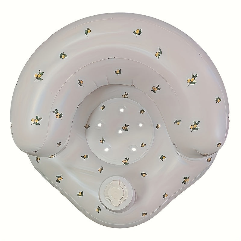 Toddler Bath Seat Foldable Anti-Slip PVC Learning and Play Seat