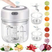 Mini Electric Garlic Chopper Portable Food Processor 250ml Rechargeable