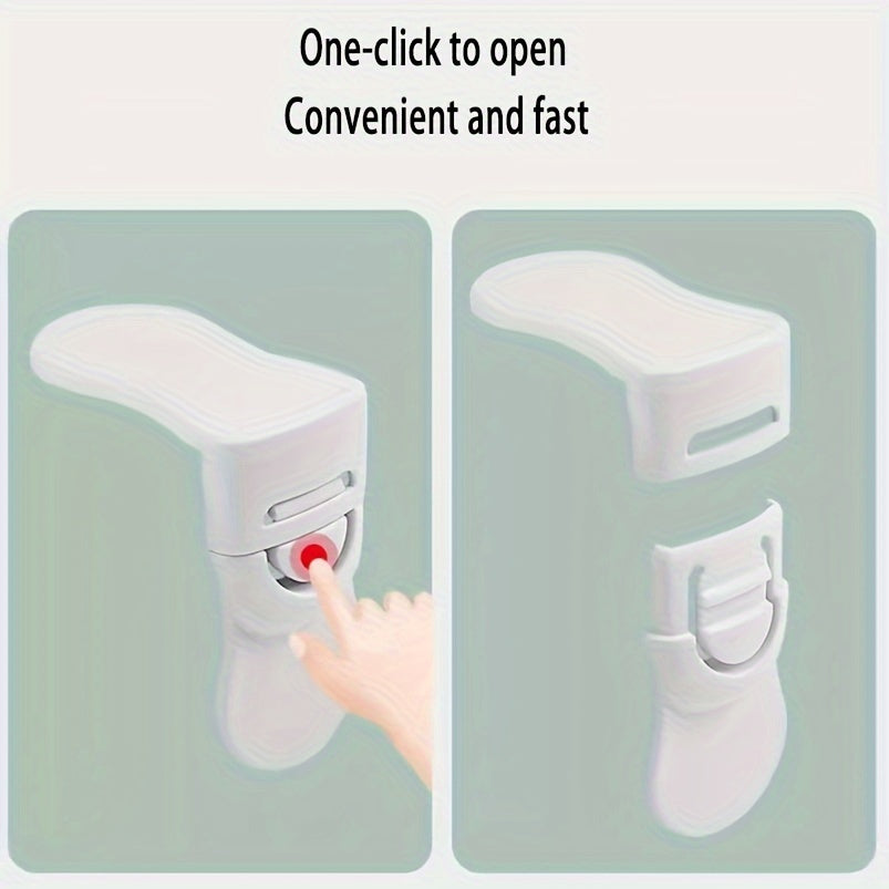 Childproof Cabinet Locks for Drawers and Refrigerators No-Phthalate Plastic Versatile Safety Locks