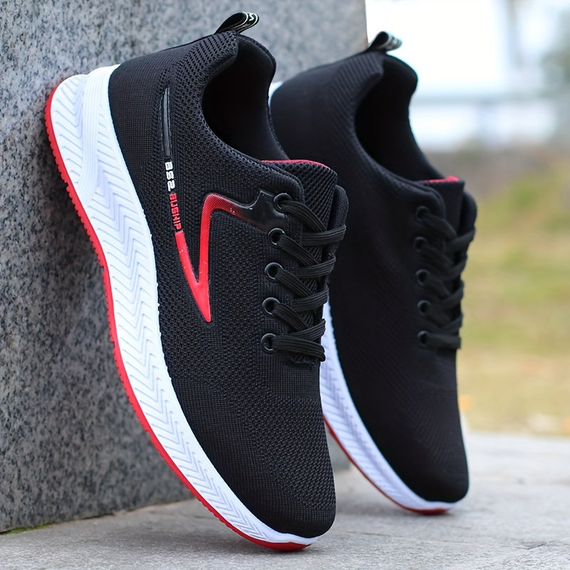 Unisex Breathable Mesh Sneakers with Non-Slip Rubber Soles for All Seasons