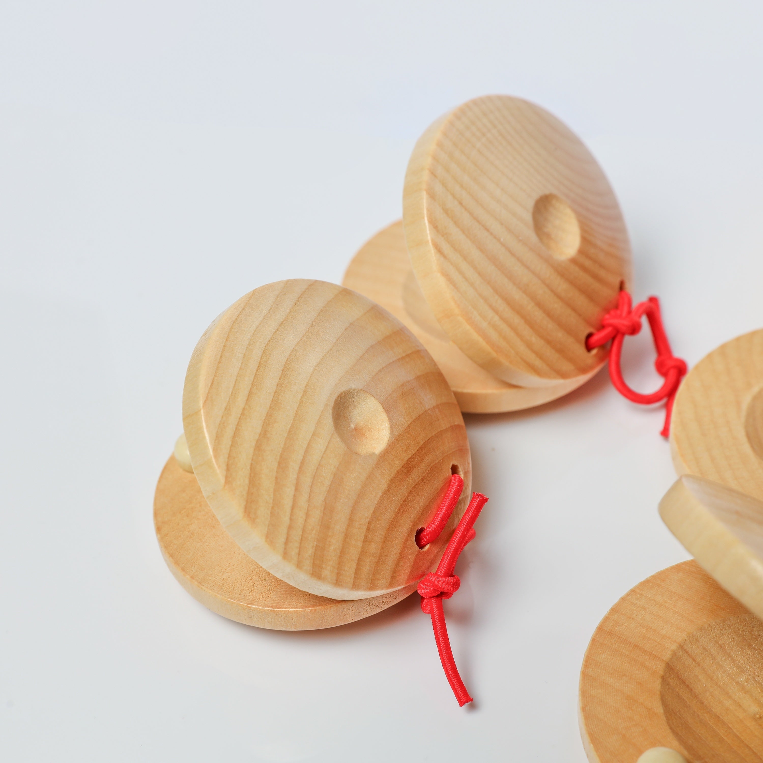 Ручная деревянная перкуссионная погремушка для музыкальных занятий, от 3 лет, красная, синяя, желтая