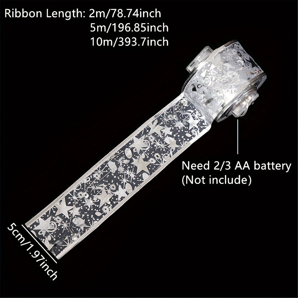 Luces de hadas LED con batería y cintas doradas para Navidad, Halloween, bodas, de 2 m a 10 m