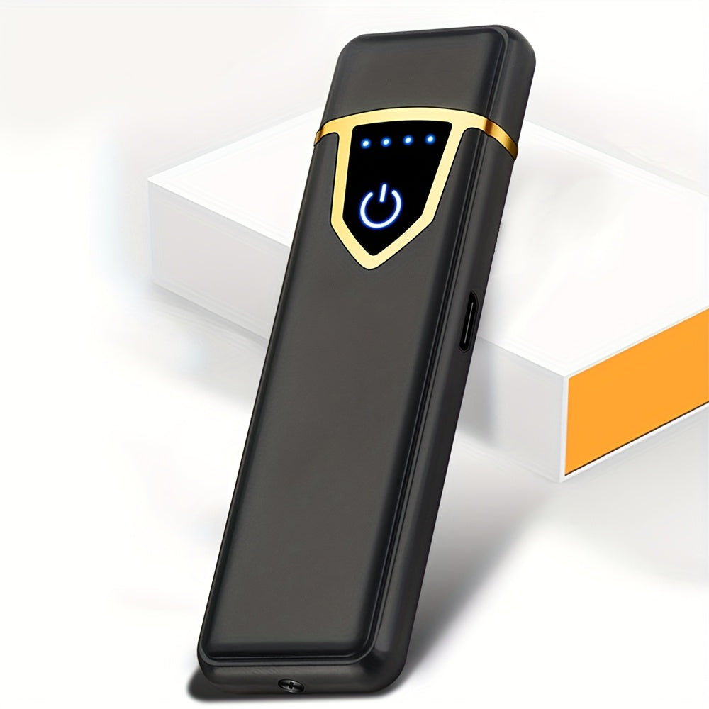 Men's USB Rechargeable Electric Flameless Windproof Plasma Lighter