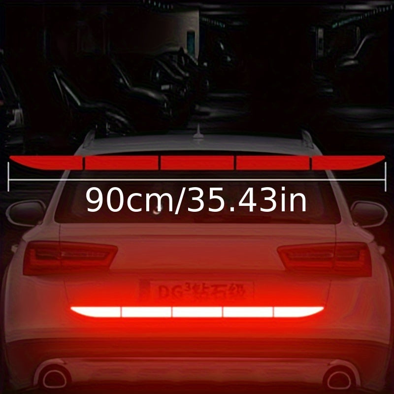 90cm Yorituvchi Avtomobil Dekal Lentasi Xavfsizlik Ogohlantirish Stiker Auto Aksesuarlar