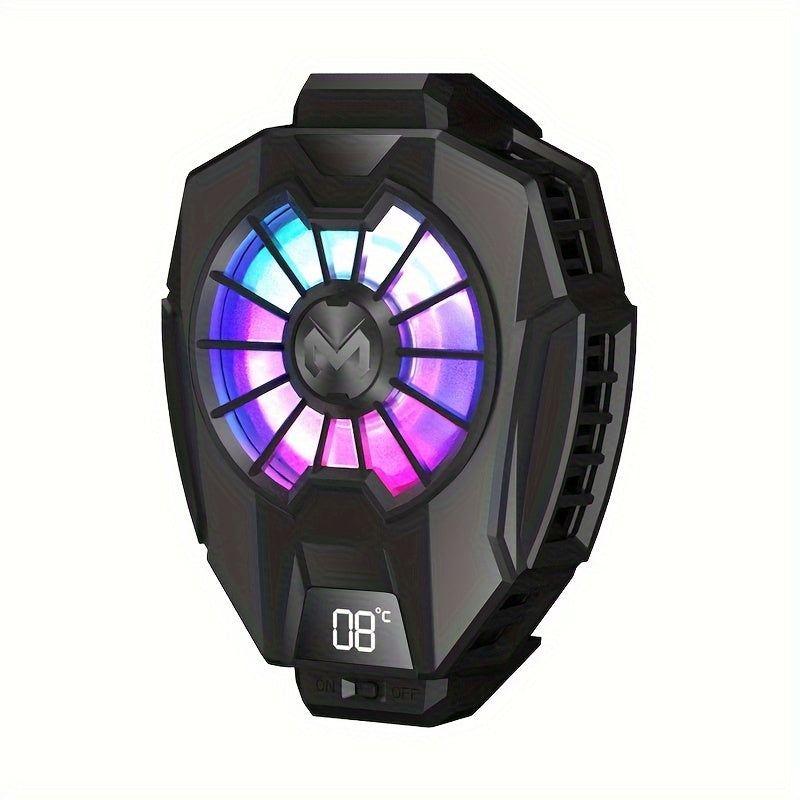 Mobile Phone Cooling Fan Clip with LED Display and Silent 7500 RPM Fan