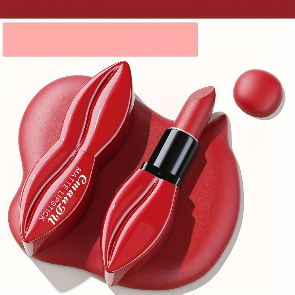 10 Colors Matte Waterproof Lipstick Long Lasting Non-Stick Cup Pink Red for Adults