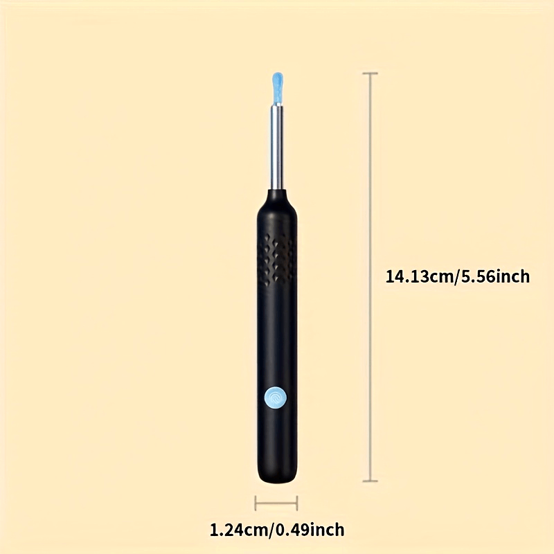 Kit de eliminación de cera de oído con cámara recargable y cucharilla para oído y 6/7 palillos para oído