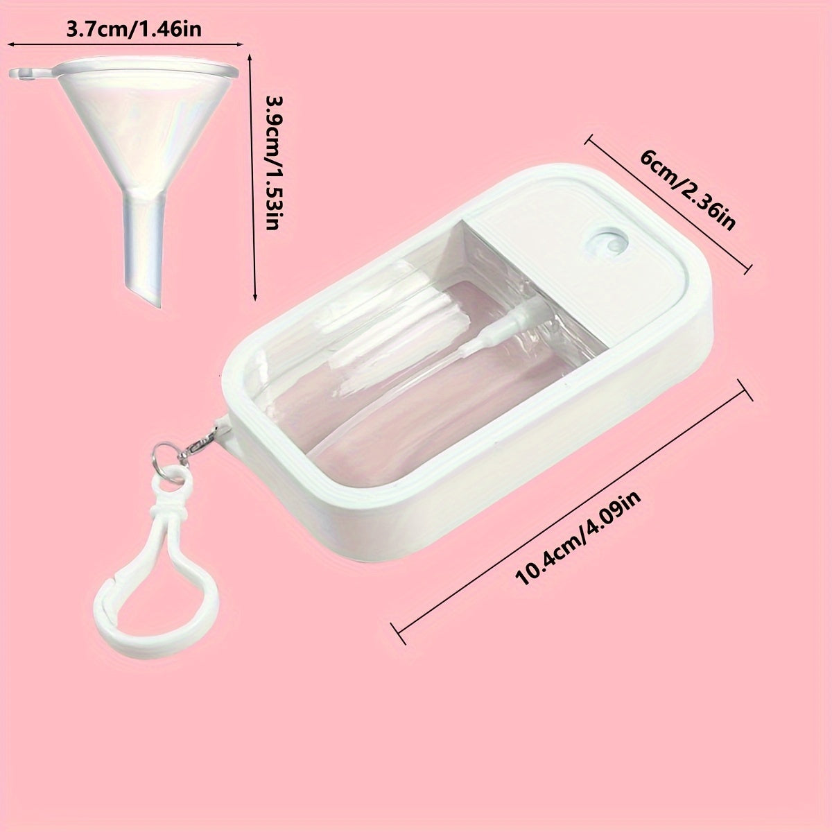 Alkogol qo'l dezinfektsiyasi uchun portativ yuqori bosimli purkagich, 50ml sig'imga ega, sayohat uchun mukammal, Rojdestvo yoki Halloween sovg'alari uchun ideal.