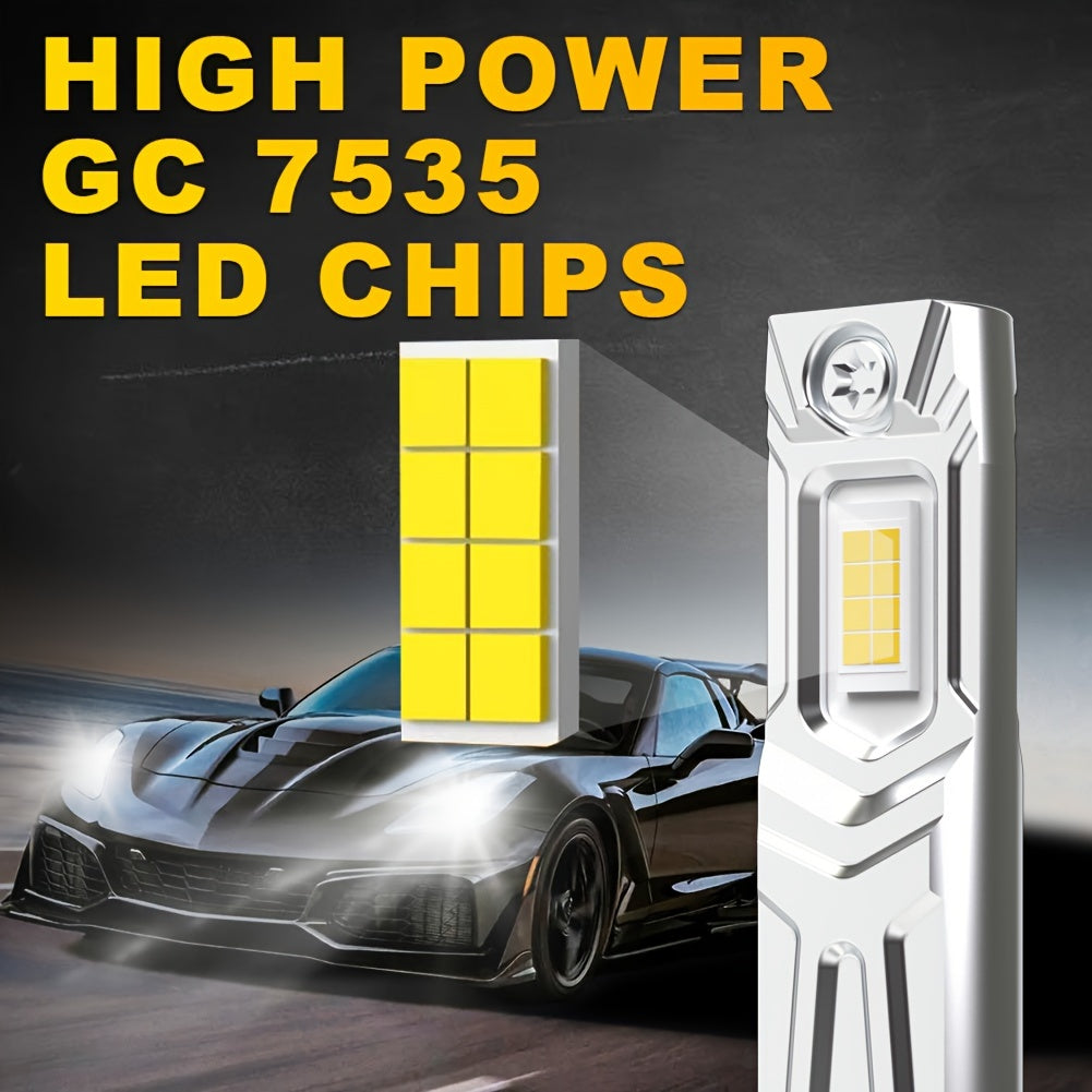 2 Pieces LED Car Fog Lights H1 Headlights Super Bright 6000K Plug and Play