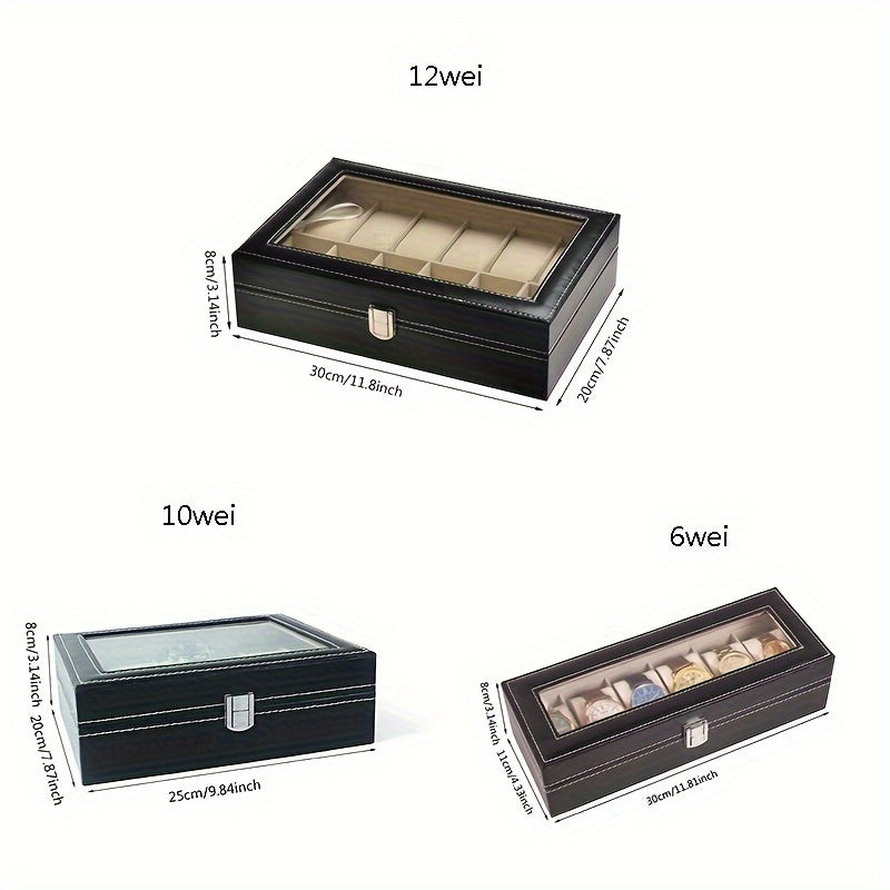 Yuqori sig'imga ega va retro dizayndagi hashamatli sayohat soat qutisi, uyda yoki ta'tilda soatlaringiz to'plamini saqlash va himoya qilish uchun mukammal. Bayramlar uchun ideal sovg'a.