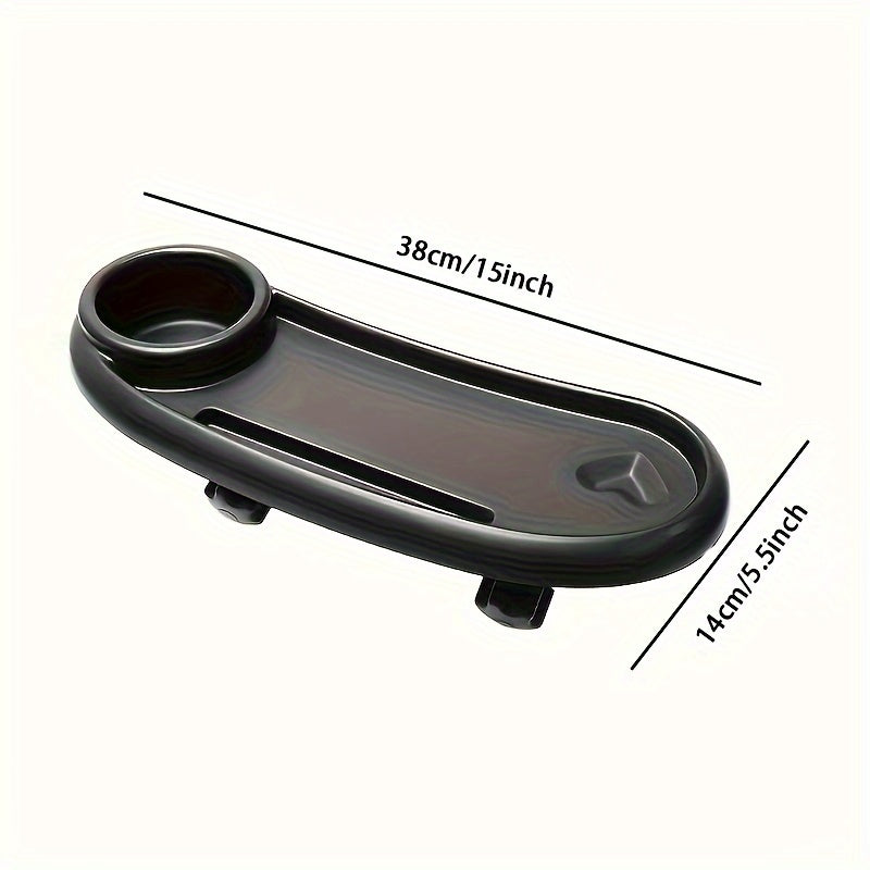 Multifunctional Stroller Tray with Cup Holder Phone Snack Non-Slip Clip